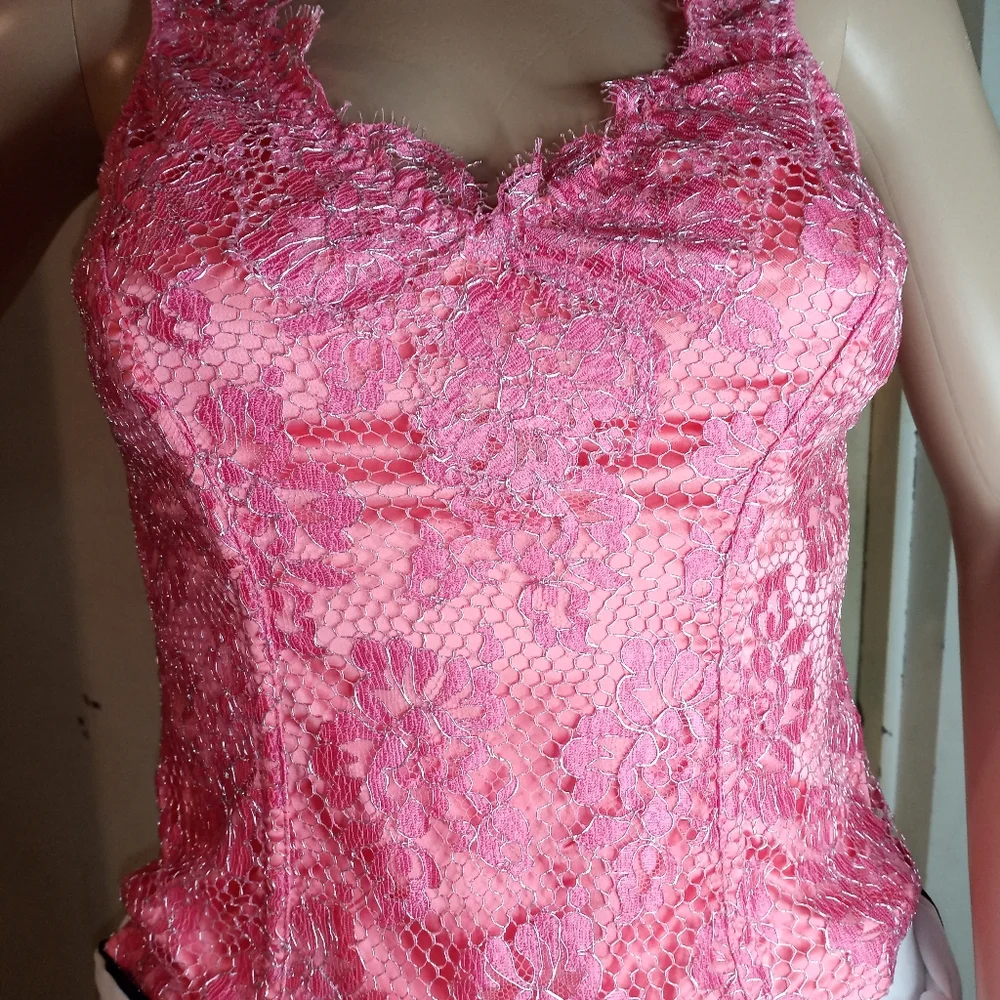 Adrienne Vittadini Vintage lace top - Picture 7 of 8